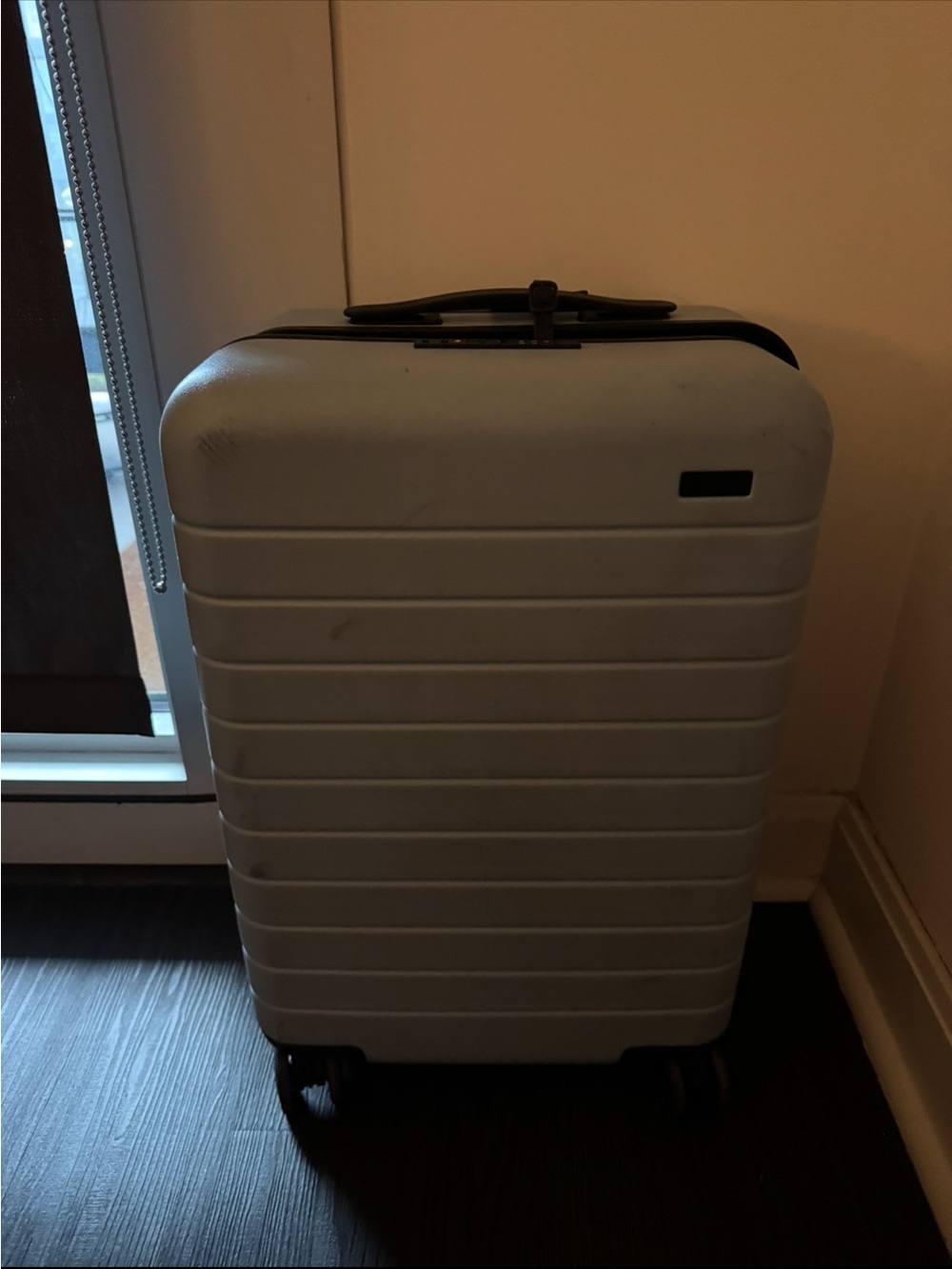 Away Hard Shell Large Carry-On Suitcase in Baby Blue